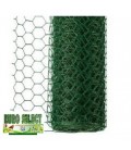 Rouleaux grillage hexagonal plastifié 25 ml- Hauteur 1 m - maille 13 mm - diamètre fil 1.00 mm