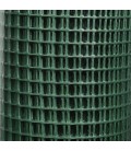 Grillage 19x19/fil 1,45/1000/5m volieres galvaniser soudé + PVC hobby green