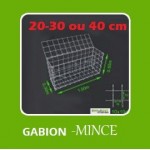 GABIONS MINCE de 20, 30 et 40 cm, Mailles à choix