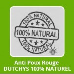 Anti Poux Rouge "DUTCHYS" 100% NATUREL