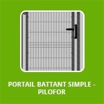 PORTAIL BATTANT SIMPLE - PILO­FOR